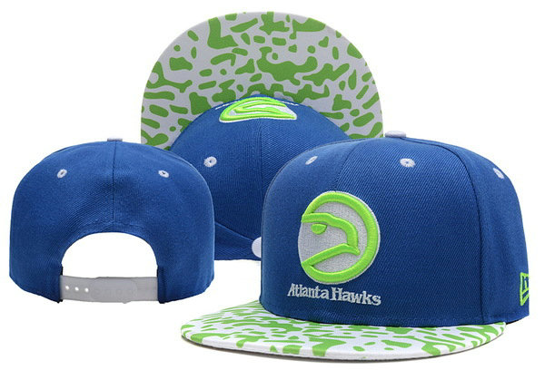 Atlanta Hawks Blue Snapback Hat XDF 0526